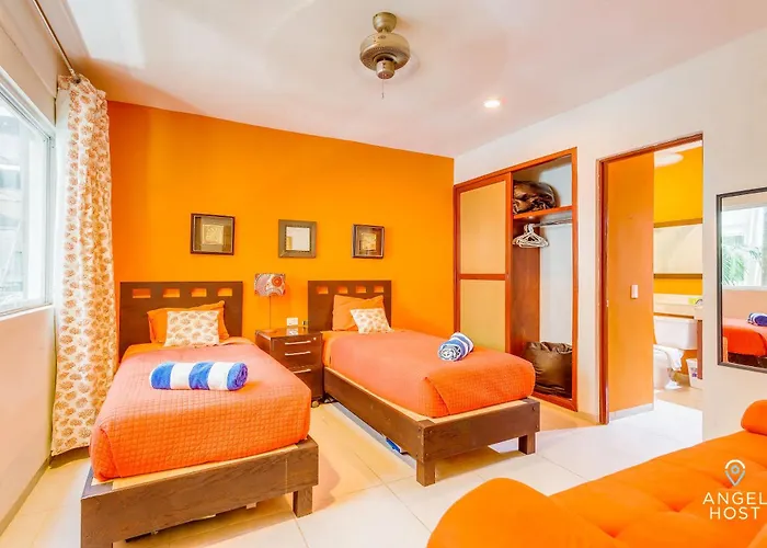 New Tropical Vibe With Roof Pool 3 Blks Playa del Carmen